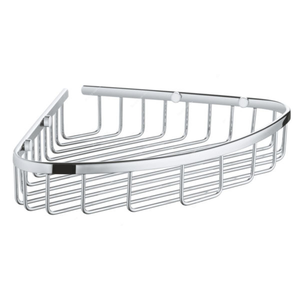 GROHE Baucosmopolitan Metal Wire Soap Basket, 40663001, Starlight Chrome Finish